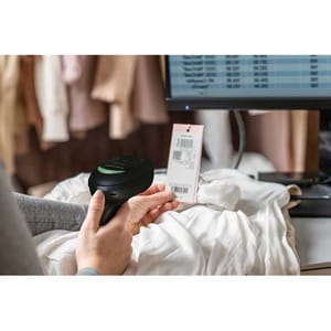 Handheld Barcode Scanner Kit - Cable Connectivity - Black - USB Cable Included - 510.54 mm Scan Distance - 1D, 2D - Imager