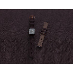 Correa para reloj Njord Eldur SL14123 - 1 - Violeta - Silicona, Acero Inoxidable, Cuero Vegetal, Cuero de salmón