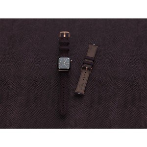 Njord Eldur SL14123 Smartwatch Band - 1 - Buckle Attachment - Purple - Silicone, Stainless Steel, Vegan Leather, Salmon Le