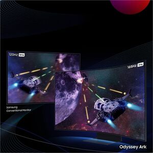 Samsung Odyssey Ark S55CG970NU 55 Zoll Klasse 4K UHD Gekrümmter Bildschirm Smart Gaming Mini-LED-Monitor - 16:9 Format - S