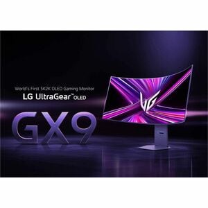 LG UltraGear 45GX950A-B 45" Class 5K2K WUHD Curved Screen Gaming OLED Monitor - 21:9 - Black - 44.5" Viewable - OLED - 512