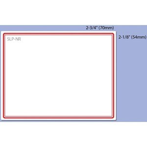 Seiko Name Badge Label with Red Border - Perfect for Visitor Management labels, Name Badges, and many more applications