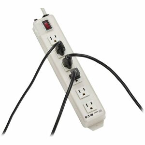 Eaton Tripp Lite Series Power It! 6-Outlet Power Strip, 15 ft. (4.57 m) Cord, 5-15P, Metal Housing - NEMA 5-15P - 6 NEMA 5