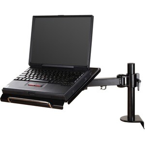 Newstar Desk Mount (clamp) for Laptop, Height Adjustable - Black - Height Adjustable - 25.4 cm to 55.9 cm (22") Screen Sup