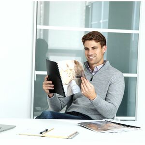 Fellowes Expressions Oversize Grain Presentation Covers - 11.3" Height x 8.8" Width x 0.1" Depth - For Letter 8 3/4" x 11"