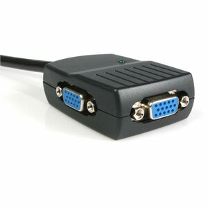 StarTech.com 2 Port VGA Video Splitter - USB Powered - Compact USB-powered VGA splitter allows you to split a video source