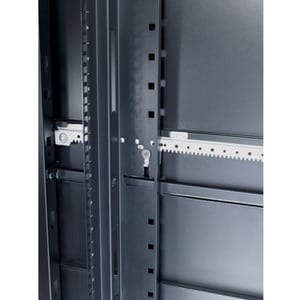 APC Vertical Mounting Rail with Square Holes - Black