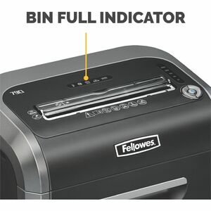 Fellowes Powershred® 79Ci 100% Jam Proof Cross-Cut Shredder - Non-continuous Shredder - Cross Cut - 16 Per Pass - for shre