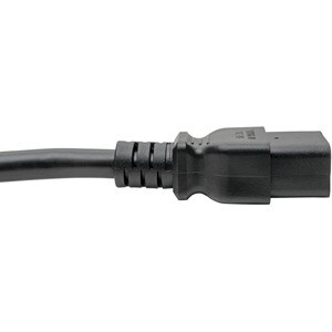 Eaton Tripp Lite Series Power Cord, C19 to NEMA 5-20P - Heavy-Duty, 20A, 125V, 12 AWG, 10 ft. (3.05 m), Black - (IEC-320-C