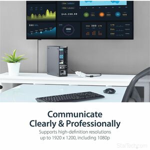 StarTech.com DisplayPort to DVI Adapter, DisplayPort to DVI-D Adapter/Video Converter 1080p, DP 1.2 to DVI Monitor, Latchi