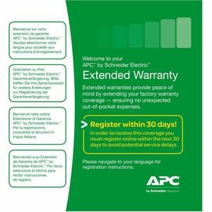 APC by Schneider Electric Service Pack - Garantie étendue - 3 Ans - Garantie - Technique - Sur Site et à Distance