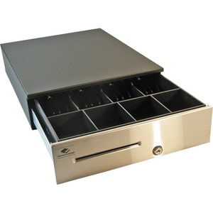 apg®Heavy- Duty Point of Sale Cash Drawer | Series 4000 JD320-BL1317 - USD 4 Bill - 4 Coin - 1 Media Slot - 4 Lock Positio