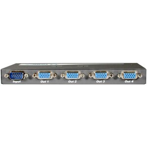 C2G 4-Port UXGA Monitor Splitter/Extender (Male Input) - 1 x Computer, 4 x Monitor - 1920 x 1440 @ 80Hz - SVGA, XGA