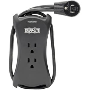 Eaton Tripp Lite Series Protect It! 3-Outlet Travel-Size Surge Protector - 5-15R Outlets, 2 USB Ports, 5-15P Input, 1050 J