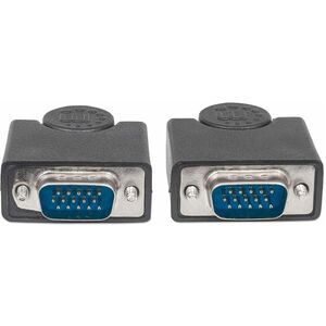 Manhattan Cable para monitor SVGA - Extremo Secundario: 1 x 15-pin HD-15 - Male - Cable divisor - Apantallado - Níquel Con