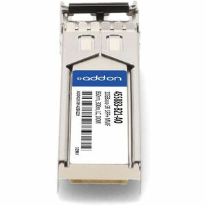 AddOn HP® 455883-B21 Compatible TAA 10GBase-SR SFP+ Transceiver (MMF, 850nm, 300m, LC, DOM) - For Data Networking - 1 x 10