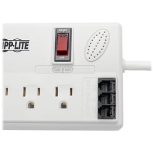 Eaton Tripp Lite Series Protect It! 8-Outlet Computer Surge Protector, 8 ft. (2.43 m) Cord, 3150 Joules, Tel/Modem/Fax Pro