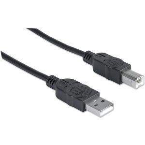 CABLE USB B DE ALTA VELOCIDAD 480MBPS 3M NEGRO - Extremo Secundario: 1 x Micro USB 2.0 Type B - Male - 480Mbit/s - Apantal