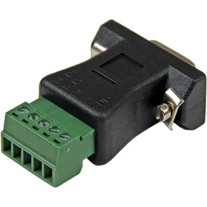 StarTech.com RS422 RS485 Serial DB9 to Terminal Block Adapter - Convert an RS-422 or RS-485 DB 9 male serial connector to 