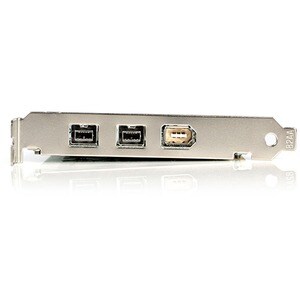StarTech.com 3 Port 2b 1a PCI 1394b FireWire Adapter Card with DV Editing Kit - Add 2 FireWire-800 and 1 FireWire-400 to y