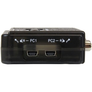 StarTech.com 2 Port USB KVM Kit with Cables and Audio Switching - KVM / audio switch - USB - 2 ports - 1 local user - 2 Co