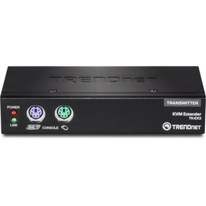 TRENDnet KVM Extension Kit - 1 Computer(s) - 1 , 1 Local User(s), Remote User(s) - 1 x HD-15 VGA, 1 x Type B USB