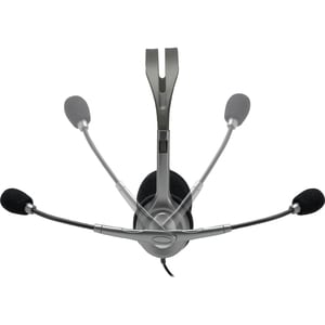 Logitech H110 Kabel Kopfbügel Stereo Headset - Schwarz, Silber - Binaural - Halboffen - 20 Hz bis 20 kHz Frequenzgang - 18