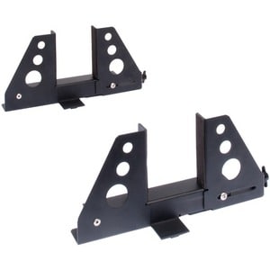 Rack Solutions Universal Adjustable Rack To Tower Stand (1U-2U) - Black