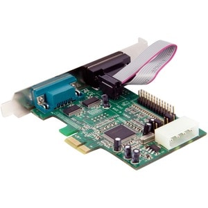 StarTech.com 2S1P PCIe Parallel Serial Combo Card - Add 1 parallel port and 2 RS-232 serial ports to your standard or low-