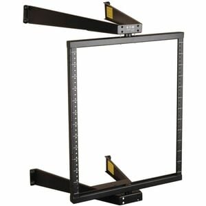 Tripp Lite by Eaton SmartRack 12U Flat-Pack Low-Profile Switch-Depth Wall-Mount Pivoting 2-Post Open Frame Rack - 12U Rack