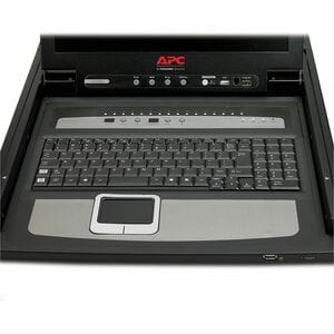 APC by Schneider Electric AP5816 LCD Rack Console KVM Switch - Black - TAA Compliant - 16 Computer(s) - 43.2 cm (17") LCDP