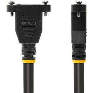 StarTech.com 3ft (1m) Panel Mount DisplayPort Cable, 4K x 2K Video, DisplayPort 1.2 Extension Cable Male to Female, DP Ext