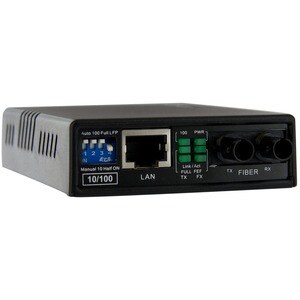 StarTech.com MCM110ST2GB Transceiver/Media Converter - 2 Port(s) - 1 x Network (RJ-45) - 1 x ST - DuplexST Port - Optical 
