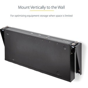 StarTech.com 1U Wall Mount Patch Panel Bracket â€" 19 in â€" Steel - Vertical Mounting Bracket for Networking and Data Equ