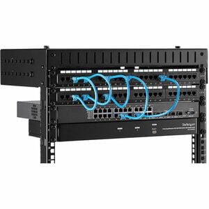 StarTech.com 2-Post 8U Heavy-Duty Wall Mount Network Rack, 19" Open Frame Server Rack with Adjustable Depth, Data Rack for