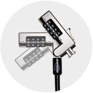 Kensington Slim Combination Lock for Standard Slot - Resettable - 4-letter - Carbon Steel - 6 ft - For Notebook, Tablet