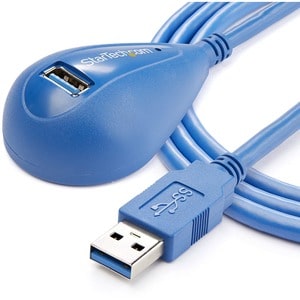 StarTech 5 ft Desktop SuperSpeed USB 3.0 (5Gbps) Extension Cable - A to A M/F - Extend a USB 3.0 port from the back of you
