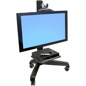 Ergotron Neo-Flex Mobile MediaCenter UHD. Type: Panier multimédia, Couleur du produit: Noir, Utilisation recommandée: Ecra