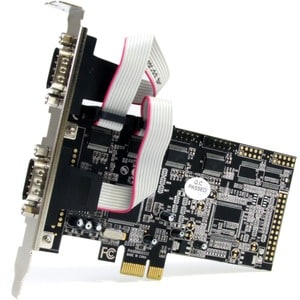 StarTech.com Carte PCI Express avec 4 Ports DB-9 RS232 - Adaptateur PCIe Série - UART 16550 - PCI Express x1 - PC - 4 x No
