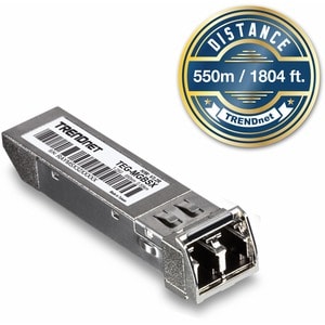 TRENDnet TEG-MGBSX SFP (mini-GBIC) - 1 x LC Duplex 1000Base-SX - TAA Compliant - For Data Networking - Optical Fiber - Mul