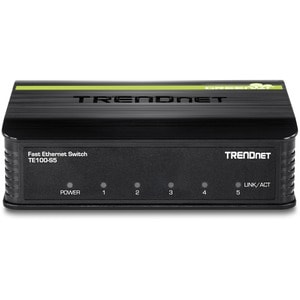 TRENDnet TE100-S5 5 Ports Ethernet Switch - Fast Ethernet - 10Base-T, 100Base-TX - New - 2 Layer Supported - Twisted Pair 