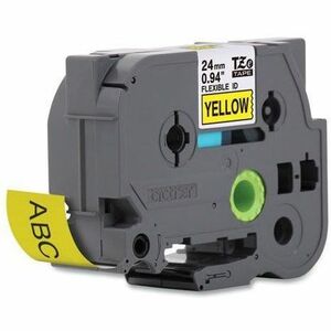 Brother TZE-FX651 Label Tape - 24 mm Width x 8 mm Length - Thermal Transfer - Yellow - 1 Roll