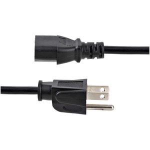 StarTech.com 10ft (3m) Heavy Duty Power Cord, NEMA 5-15P to C13, 15A 125V 14AWG, Replacement AC Computer Power Cord, PC Po