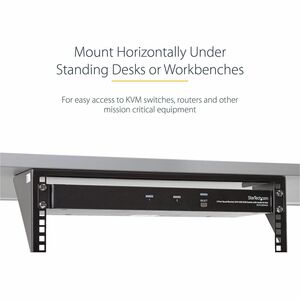 StarTech.com 48cm19in. Steel Vertical Wall Mount Equipment Rack Bracket - Wall Mount Rack - 3U - 56.70 kg Load Capacity - 1