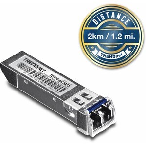 TRENDnet Mini-GBIC Multi-Mode 100Base-FX LC Module (2KM) - For Optical Network, Data Networking - 1 x LC Duplex 100Base-FX