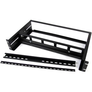 StarTech.com Kit di Guide DIN 2U per rack 19" - Barre DIN per montaggio a rack a profondità regolabile con guide con profi