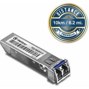 TRENDnet TEG-MGBS10 SFP (mini-GBIC) - 1 x LC Duplex Gigabit Ethernet - TAA Compliant - For Data Networking - Optical Fiber