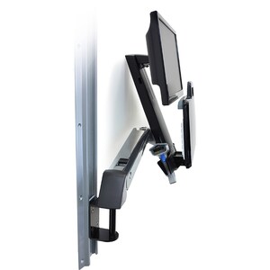 Ergotron StyleView Multikomponenten-Halterung für Notebook, Maus, Tastatur, Monitor, Scanner - Poliertes Aluminium - Höhen
