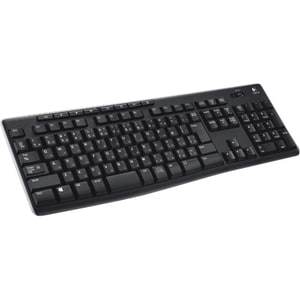 Logitech K270 Tastatur - Kabellos Konnektivität - USB Schnittstelle - Deutsch - QWERTZ Layout - Schwarz - Funk - 10 m - 2,