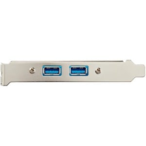 StarTech.com 2 Port USB 3.0 (5Gbps) A Female Slot Plate Adapter - Add 2 USB 3.0 A Female Ports to the Back of your Compute